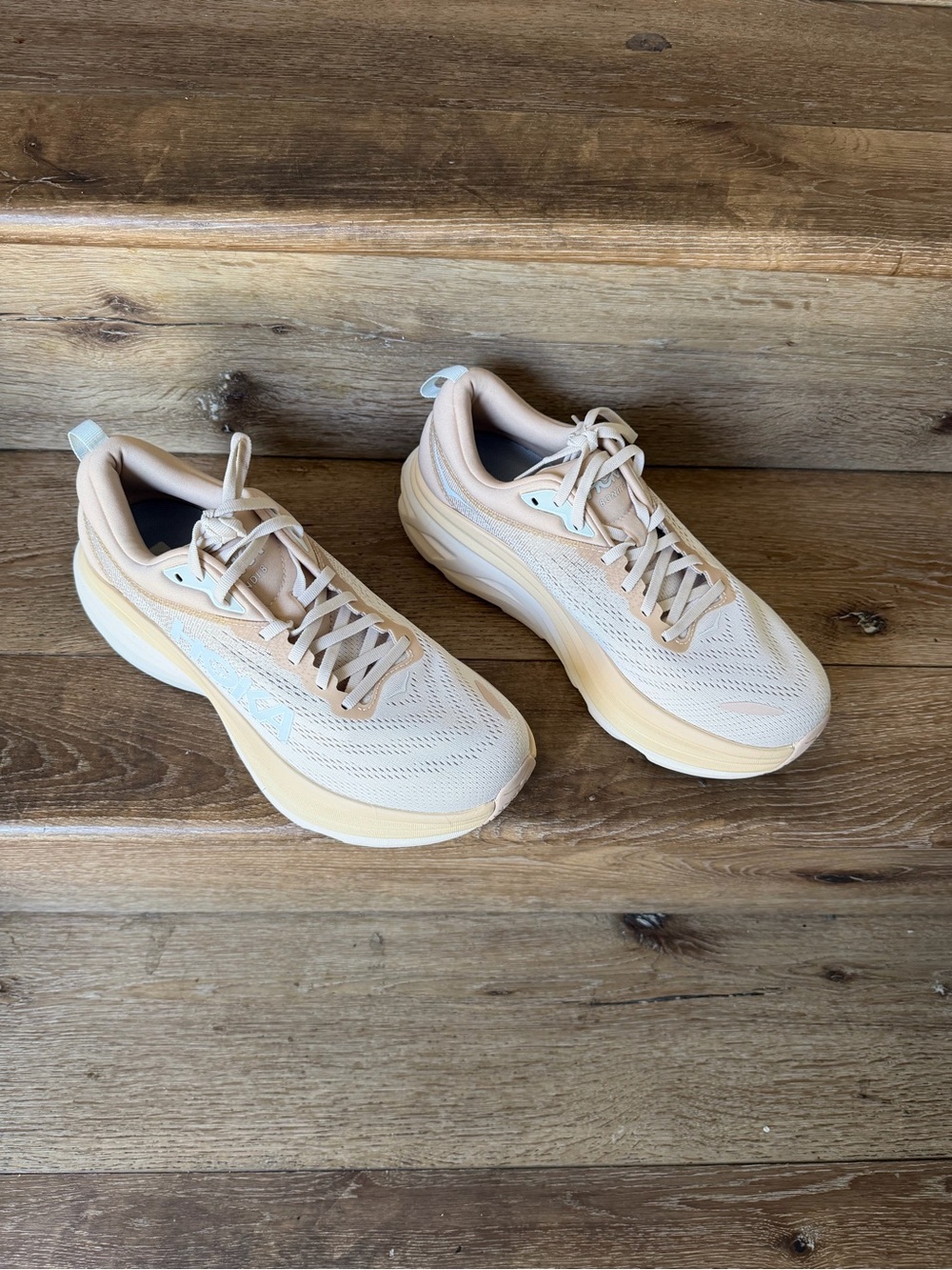 HOKA Bondi 8 Athletic Shoes Women’s Size 10 B  Shifting Sand Eggnog NEW - Picture 8 of 12